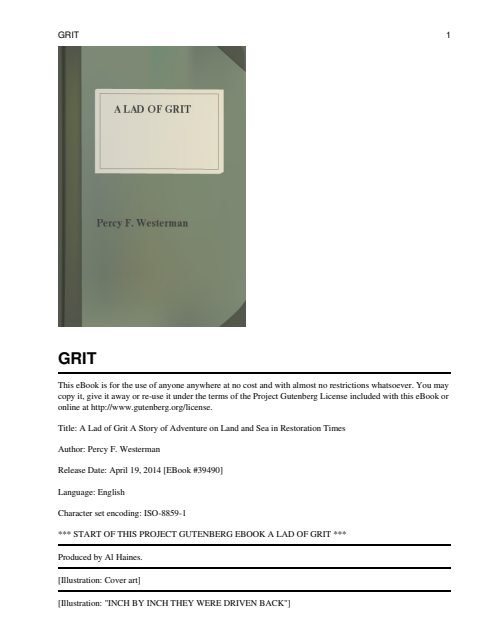 Cover of A Lad of Grit
