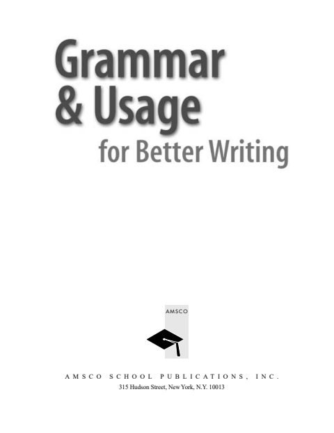 Cover of Grammar and Usage for Better Writing