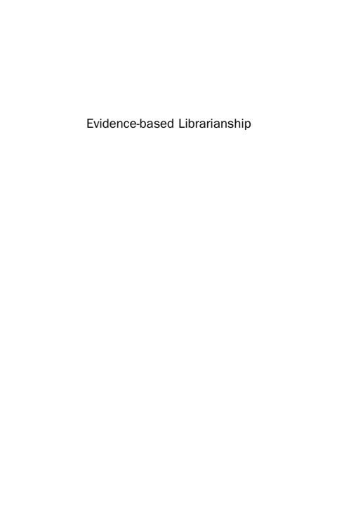 Cover of (Chandos Information Professional Series) Elizabeth Connor (Eds.)-Evidence-Based Librarianship. Case Studies and Active Learning Exercises-Chandos Publishing