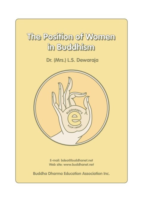Cover of The Position of Women in Buddhism