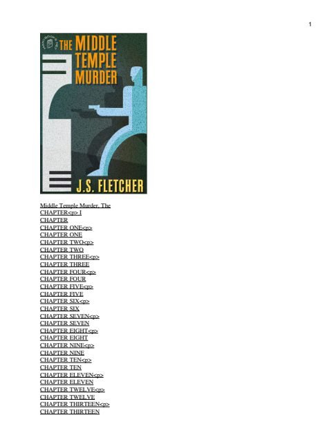 Cover of Middle Temple Murder, The