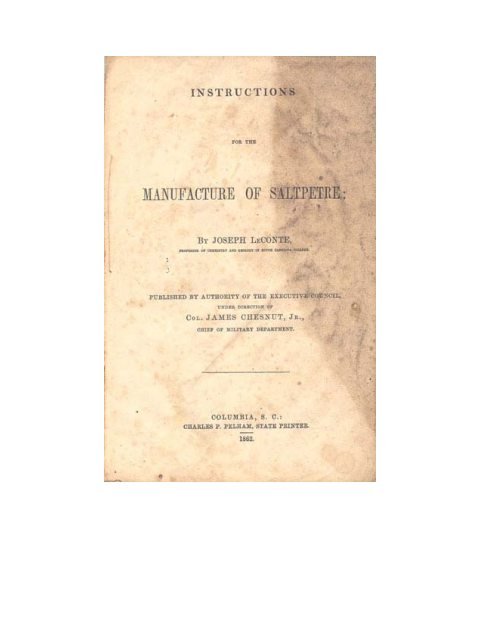 Cover of Saltpeter